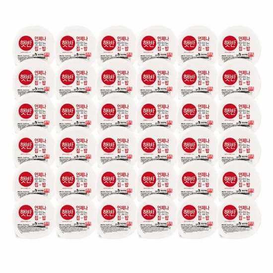 CJ제일제당 햇반 백미, 210g, 36개