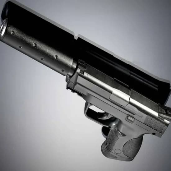 아카데미 MP9C 실리언서 에어소프트 핸드건, 1개