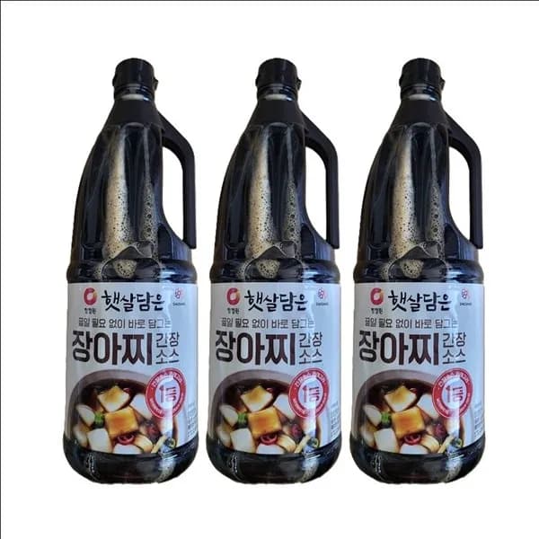 청정원 햇살담은 장아찌간장소스 1.7L 3개
