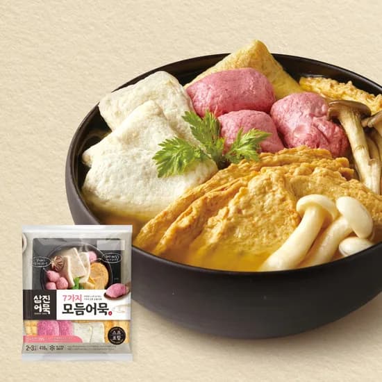 삼진어묵 7가지 모듬어묵 냉동 416g 3개