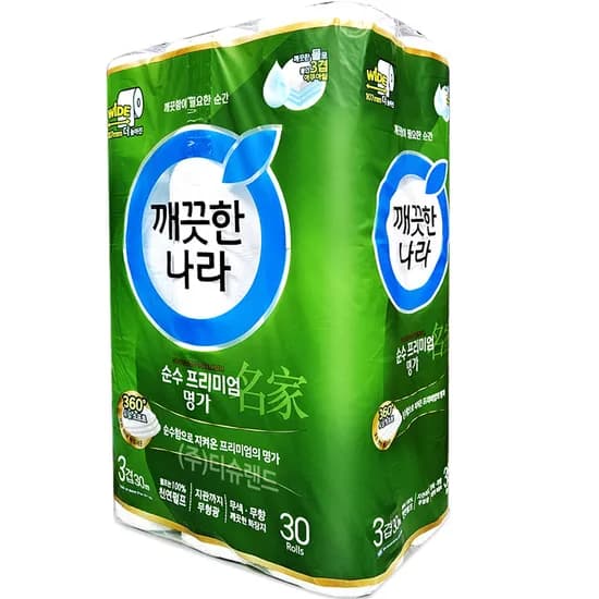 깨끗한나라 순수 프리미엄 명가 3겹 30m 30롤 1개
