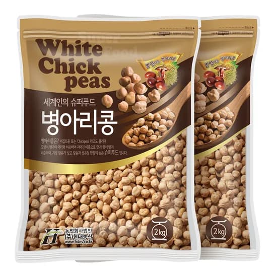 현대농산 병아리콩 이집트콩 밤콩, 2kg, 2개