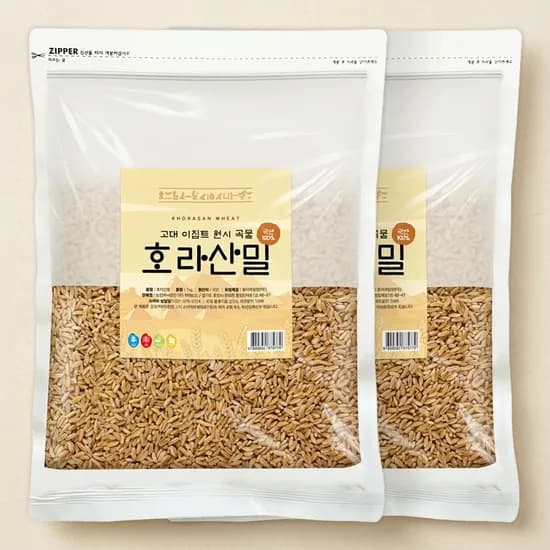 현대농산 국내산 호라산밀 1kg 2개