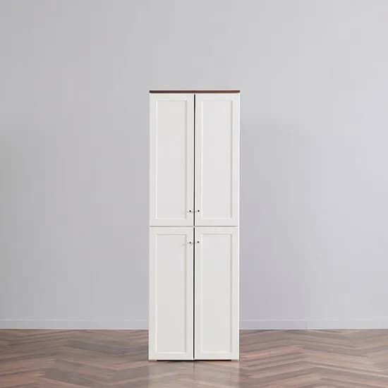 EburnN 키큰 수납장 AG121, 아이보리멀바우, 1800, 1개