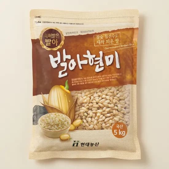 현대농산 국내산 발아 현미 5kg 1개