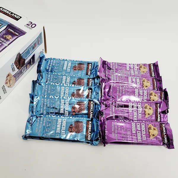 커클랜드 시그니처 프로틴바 초콜릿 브라우니 + 초콜릿칩 쿠키 도우 60g 10개