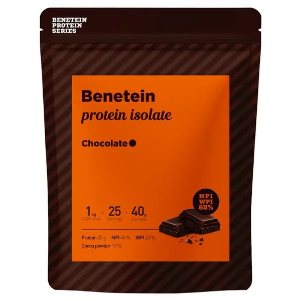 베네틴 프로틴 쉐이크 아이솔레이트 초코맛 1kg 1개
