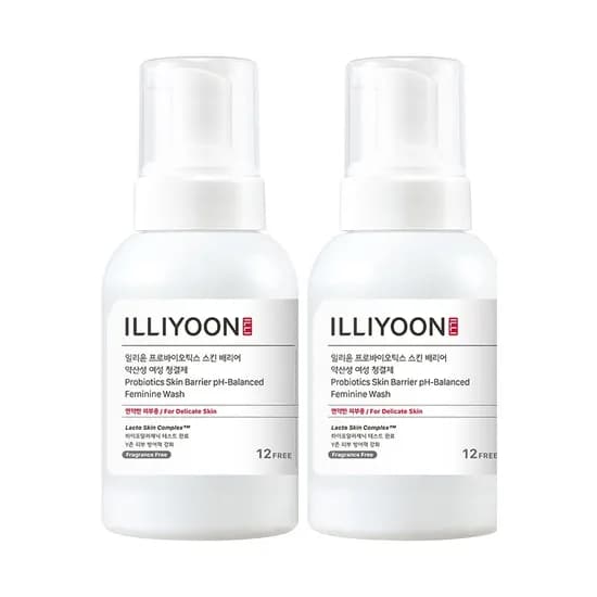 일리윤 프로바이오틱스 스킨배리어 약산성 여성청결제 300ml 2개