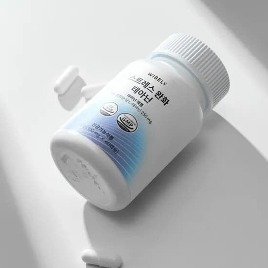 WISELY 스트레스 완화 테아닌 250mg 60정 1개