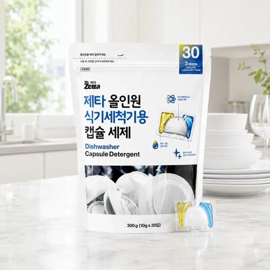 제타 올인원 식기세척기용 캡슐세제 캡슐형 300g 30입 1개