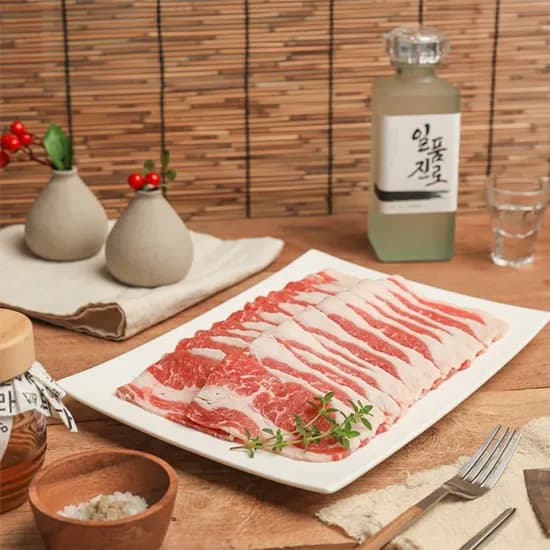 미국산 우삼겹 삼겹양지 대패 샤브샤브용 구이용 1kg 1개