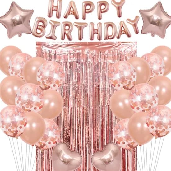루움 생일풍선세트 5종 블루 생일파티용품세트, 기본, 1개