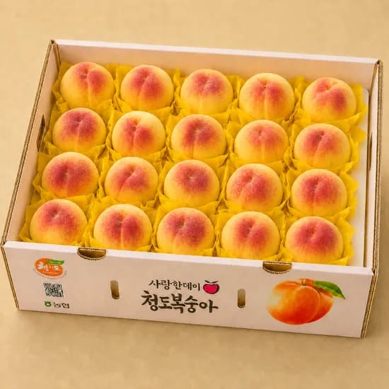 말랑이 꿀 황도복숭아, 특품, 2kg, 1박스