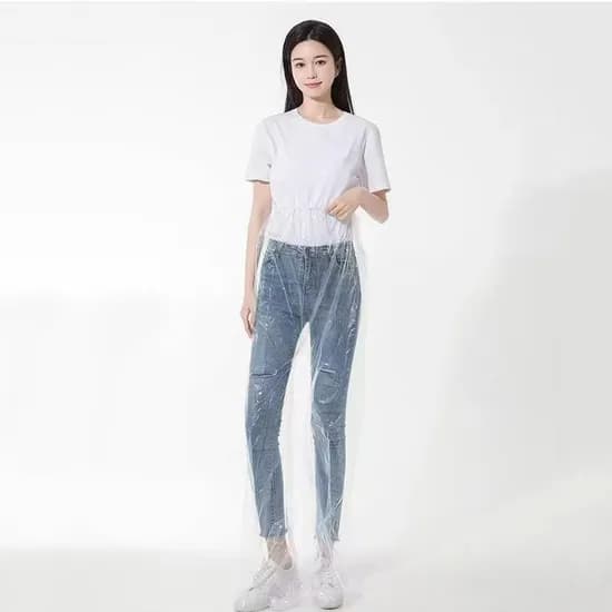 일회용 비닐 방수 바지 FREE 투명 10P 1개