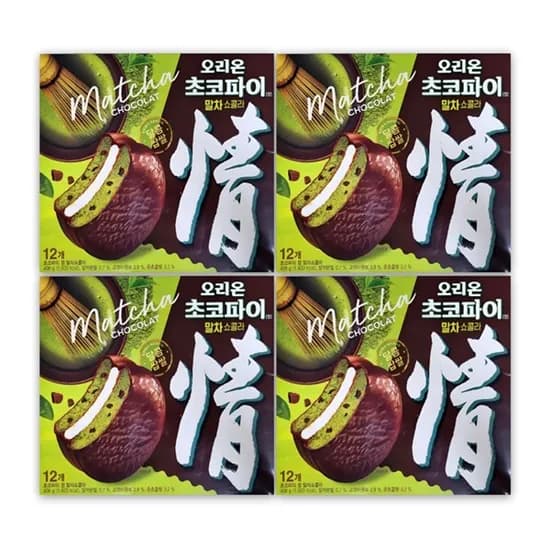 오리온제과 초코파이 말차쇼콜라 12개입 408g 4개 20,200원