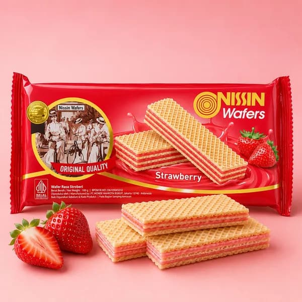 니씬 와퍼 딸기맛 100g 10개