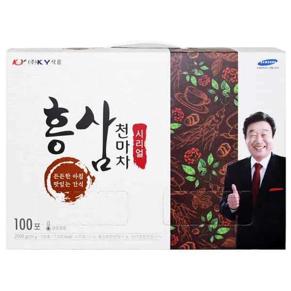 KY식품 시리얼 홍삼천마차 20g 100포