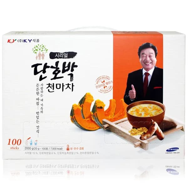 KY식품 시리얼 단호박천마차 20g 100개