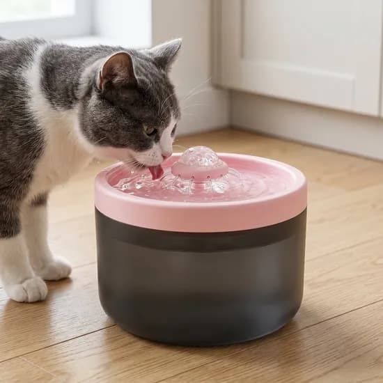 클린플라워 고양이 자동 급수기 PCWR-T6, 미드나잇핑크, 1.8L, 1개