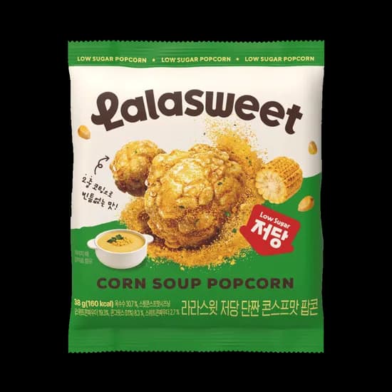 라라스윗 저당 콘스프맛 팝콘, 38g, 10개