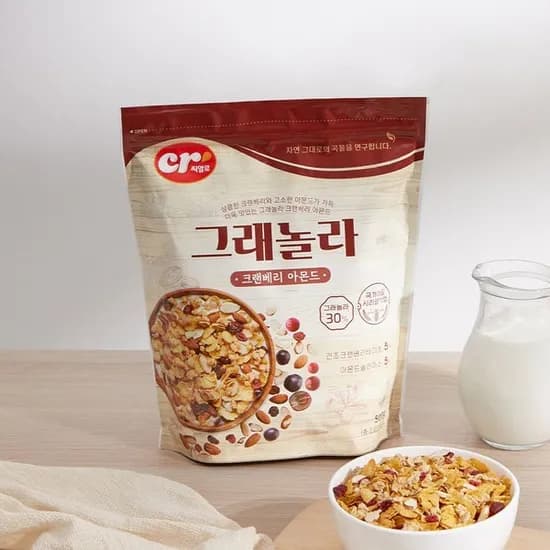 씨알로 그래놀라 크랜베리 아몬드, 500g, 1개