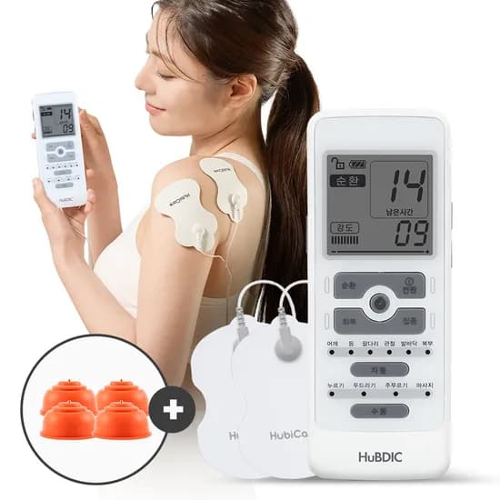 휴비딕 웨이브펄스 어드밴스 저주파 마사지기 HMB-1000A, 화이트, 1개 + 흡착패드, 1개