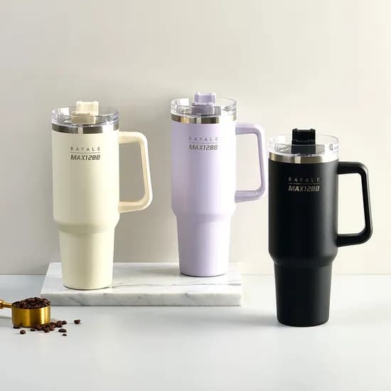 키친아트 맥스 진공 빅컵, 크림, 1200ml, 1개