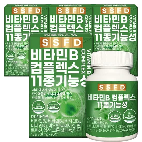 순수식품 비타민B 컴플렉스 11종기능성 90정 4박스