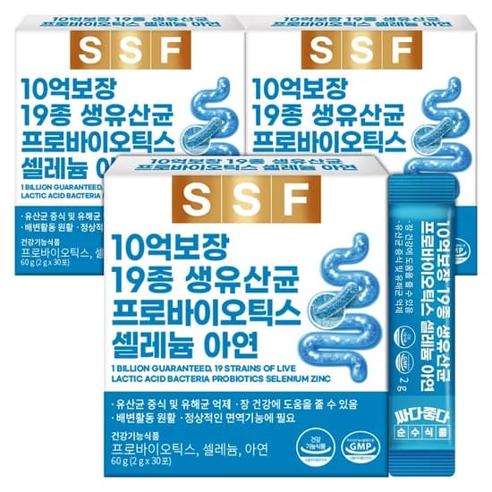 순수식품 19종 생유산균 프로바이오틱스 30포 3박스