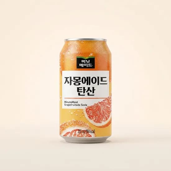 미닛메이드 자몽에이드 탄산 355ml 24캔