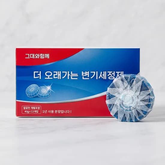 그대와함께 더 오래가는 변기세정제 40g 12개입