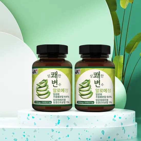 상쾌한변수 알로에정 120정 37.2g 2개