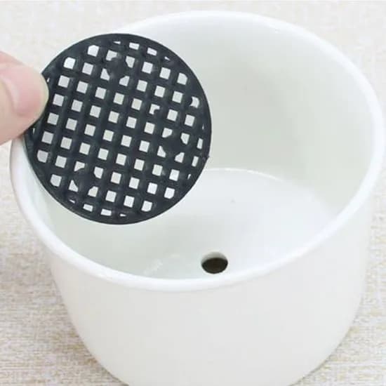 화분 바닥 원예 거름망 분갈이 깔망 블랙 4.5cm 10개