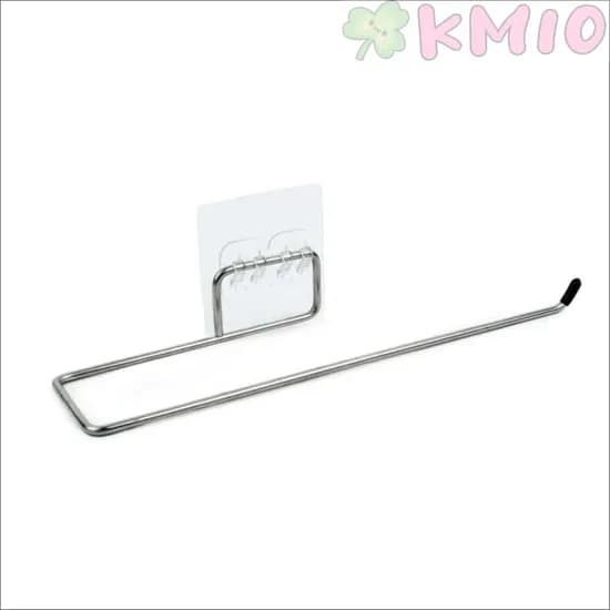 KMIO 무타공 부착식 키친타월 걸이, 실버, 26.7x5.5cm, 1개