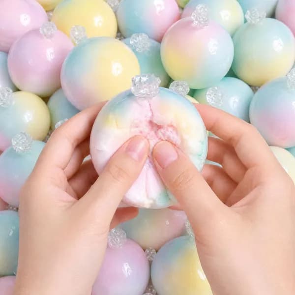 와사삭 스트레스해소 말랑이 왁뿌볼 솜사탕 55g 1개