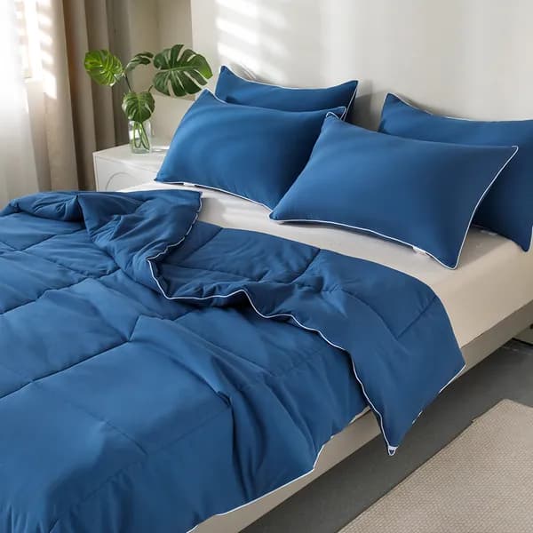 소하임 사계절 워싱 차렵이불 인디블루 SS 150x200cm 1개