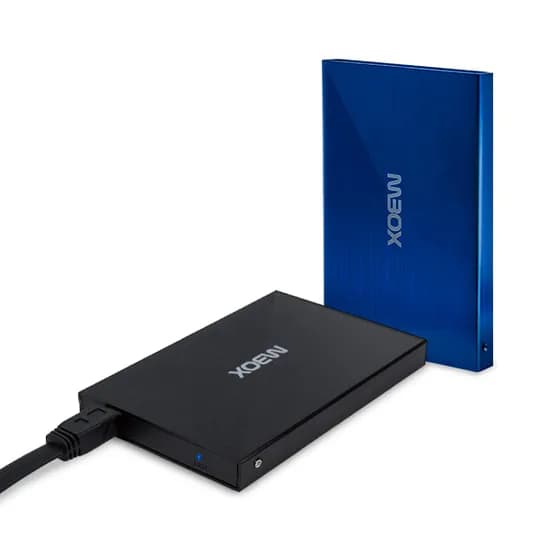 UNiCORN 알루미늄 케이스 유니콘 MBOX USB 2.0 HDD SSD 2.5형 외장하드 케이스 HC-2500S, 블랙