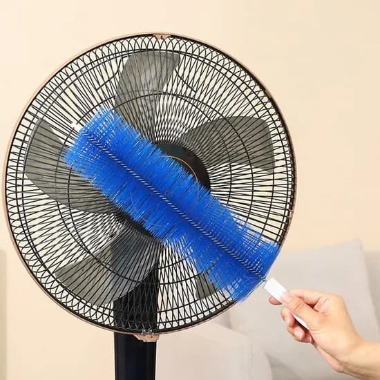 마샤토 선풍기 틈새 먼지 청소 브러쉬, 블루, 2개