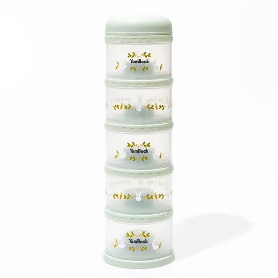 요미락 래빗 항균 분유케이스 민트 130ml 5칸 1개