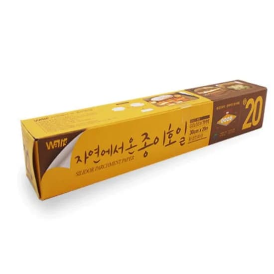 노르딕페이퍼 자연 종이호일 롤타입(골든), 30cm x 20m, 1개