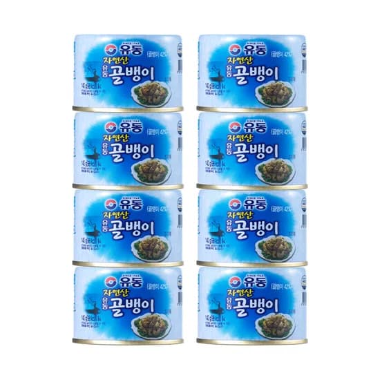 유동 자연산 골뱅이 140g 8캔 1세트