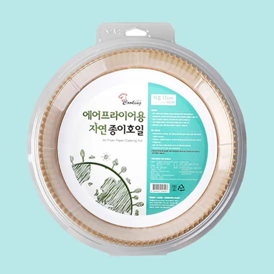 에어프라이어 종이호일, 23cm, 100매입, 1개