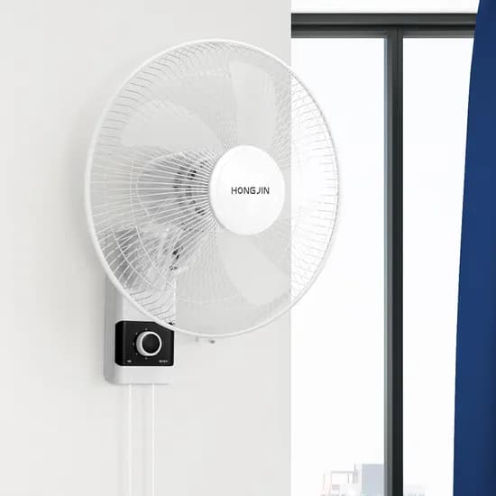 홍진테크 벽걸이 선풍기, HJ-W100EF, 벽걸이형, 줄당김, 화이트, 1개