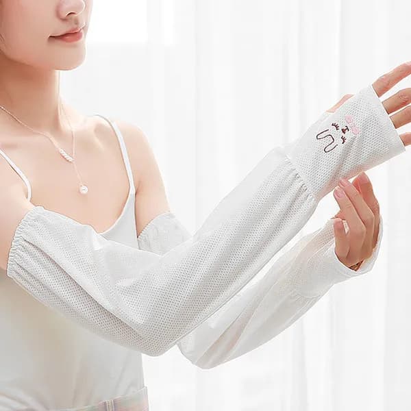 래빗 자외선차단 쿨 팔토시 핑크/블루 2개