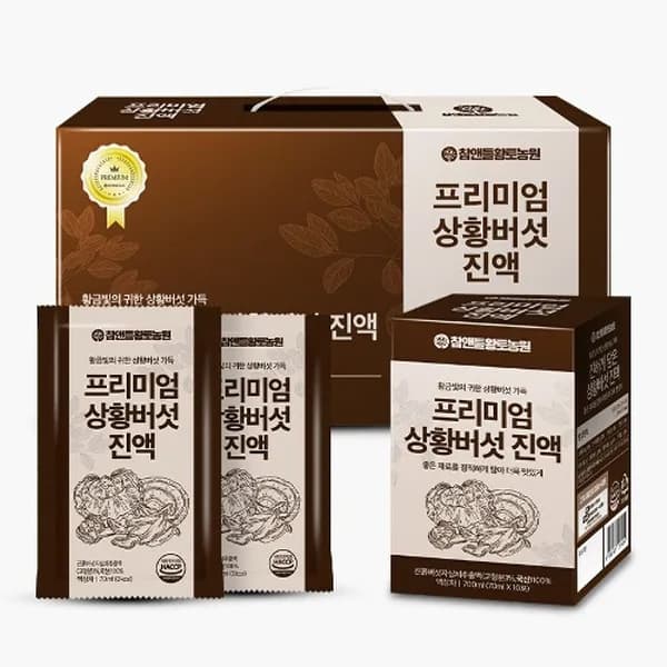참앤들황토농원 프리미엄 상황버섯 진액 70ml 30포