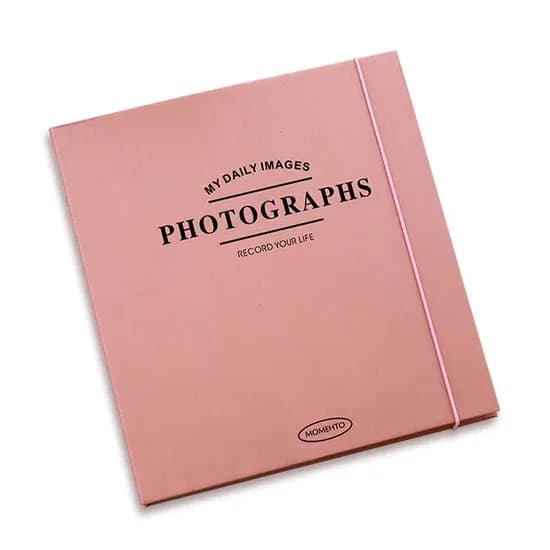 파스텔 접착식 포토앨범 사진첩, IT-25012, 핑크, 1개