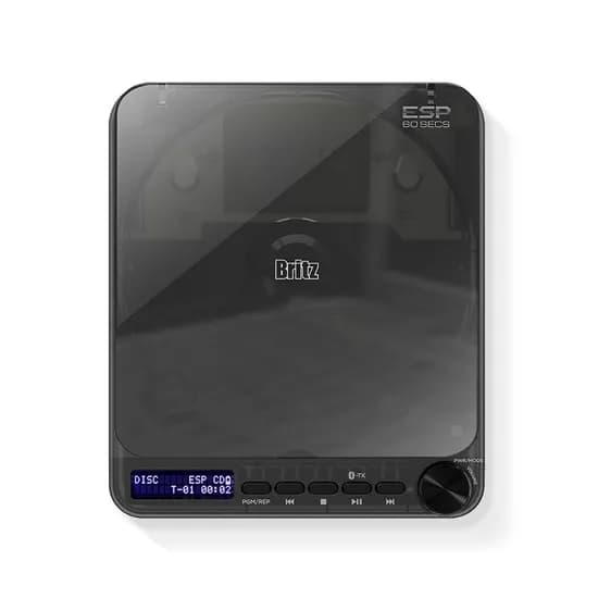 브리츠 휴대용 블루투스 벽걸이 CD 플레이어, BZ-Apack3000, 블랙, 999개