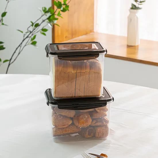 나누담 베이커리 식빵 빵 보관 밀폐용기, 2개, 3.7L, 1개
