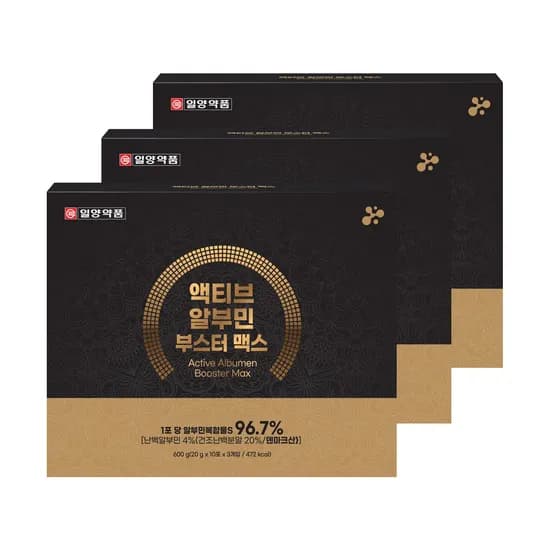 일양약품 액티브 알부민 부스터 맥스 20g 30포 3박스