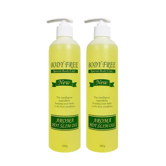 바디프리 아로마 핫 슬림 오일, 레몬향, 1200ml, 2개